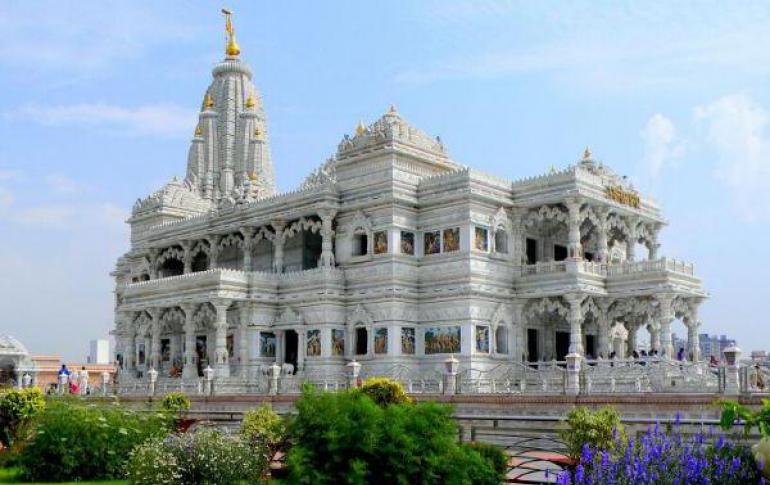 Lieux saints sur la carte de l'Inde : Vrindavan (Temples de Krishna)