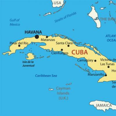 Geografi Kuba: lanskap, iklim, sumber daya, flora dan fauna