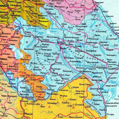 Map of hostilities in Nagorno-Karabakh