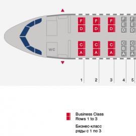 Airbus A320 Ural Airlines - cabin layout and best places