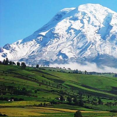 بركان شيمبورازو: أعلى نقطة في الإكوادور بركان شيمبورازو على خريطة أمريكا الجنوبية