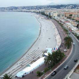 Promenade des Anglais di Nice Promenade des Anglais asli lokal